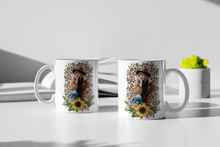 Load image into Gallery viewer, 11oz/15oz Beth Dutton with Sunflower Yellowstone Coffee Mug: Yellowstone Sunflower Coffee Cup