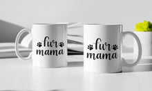 Load image into Gallery viewer, 11oz/15oz "Fur Mama" Ceramic Coffee Mug: Dog Lovers Coffee Cup (Multiple Styles)