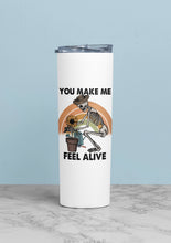 Load image into Gallery viewer, Funny Gardening Inspired Stainless Steel Tumbler: Gardening Lovers Cup Funny Dinosaur and Skeleton Tumbler