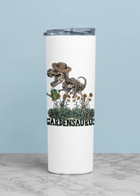 Load image into Gallery viewer, Funny Gardening Inspired Stainless Steel Tumbler: Gardening Lovers Cup Funny Dinosaur and Skeleton Tumbler