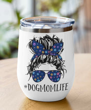 Load image into Gallery viewer, "#DOGMOMLIFE" Stainless Steel Tumbler: Dog Lovers Cup