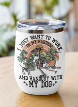 Load image into Gallery viewer, Funny Gardening Inspired Stainless Steel Tumbler: Gardening Lovers Cup Funny Dinosaur and Skeleton Tumbler