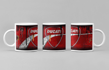 Load image into Gallery viewer, 11oz/15oz Dirty "Ducati" Coffee Mug: Custom Dirty Automotive Coffee Cup
