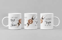 Load image into Gallery viewer, I Don't Rise and Shine I Caffeinate and Hope For The Best 11oz/15oz Coffee Mug: Funny Ceramic Coffee Cup