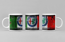 Load image into Gallery viewer, 11oz/15oz Dirty "Alfa Romeo" Coffee Mug: Custom Dirty Automotive Coffee Cup