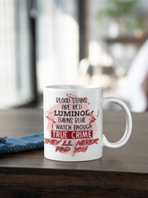 Load image into Gallery viewer, 11oz/15oz "Blood Stains Are Red..." Coffee Mug: True Crime Coffee Cup