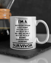 Load image into Gallery viewer, 11oz/15oz "Im A Wooden Spoon Lead Paint..." Funny Ceramic Quote Coffee Mug