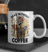Load image into Gallery viewer, Gothic Skeleton Coffee Mug Collection Multiple Options to Choose From: 11oz/15oz Goth Coffee Collection