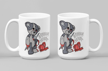 Load image into Gallery viewer, 11oz/15oz Broken Heart Valentines Day Coffee Mug: Cute Goth Valentines Cup