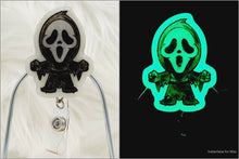 Load image into Gallery viewer, Glow in the Dark Horror Cartoon Retractable Badge Reel