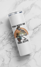 Load image into Gallery viewer, Funny Gardening Inspired Stainless Steel Tumbler: Gardening Lovers Cup Funny Dinosaur and Skeleton Tumbler