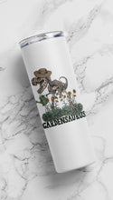 Load image into Gallery viewer, Funny Gardening Inspired Stainless Steel Tumbler: Gardening Lovers Cup Funny Dinosaur and Skeleton Tumbler