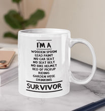 Load image into Gallery viewer, 11oz/15oz "Im A Wooden Spoon Lead Paint..." Funny Ceramic Quote Coffee Mug