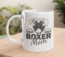 Load image into Gallery viewer, 11oz/15oz "Boxer Mom" Ceramic Coffee Mug: Boxer Lover Coffee Cup