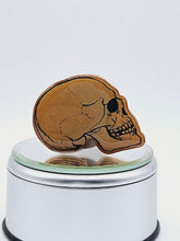 Load image into Gallery viewer, Black and Bronze Gothic Skull Phone Grip
