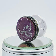 Load image into Gallery viewer, Side View Gothic Color Shift Anatomical Skull Phone Grip
