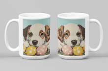 Load image into Gallery viewer, 11oz/15oz Retro Puppy Ceramic Easter Coffee Mug
