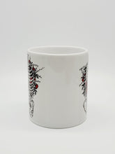 Load image into Gallery viewer, 11oz/15oz Skeleton With Roses Ceramic Coffee Mug: Skeleton Coffee Cup
