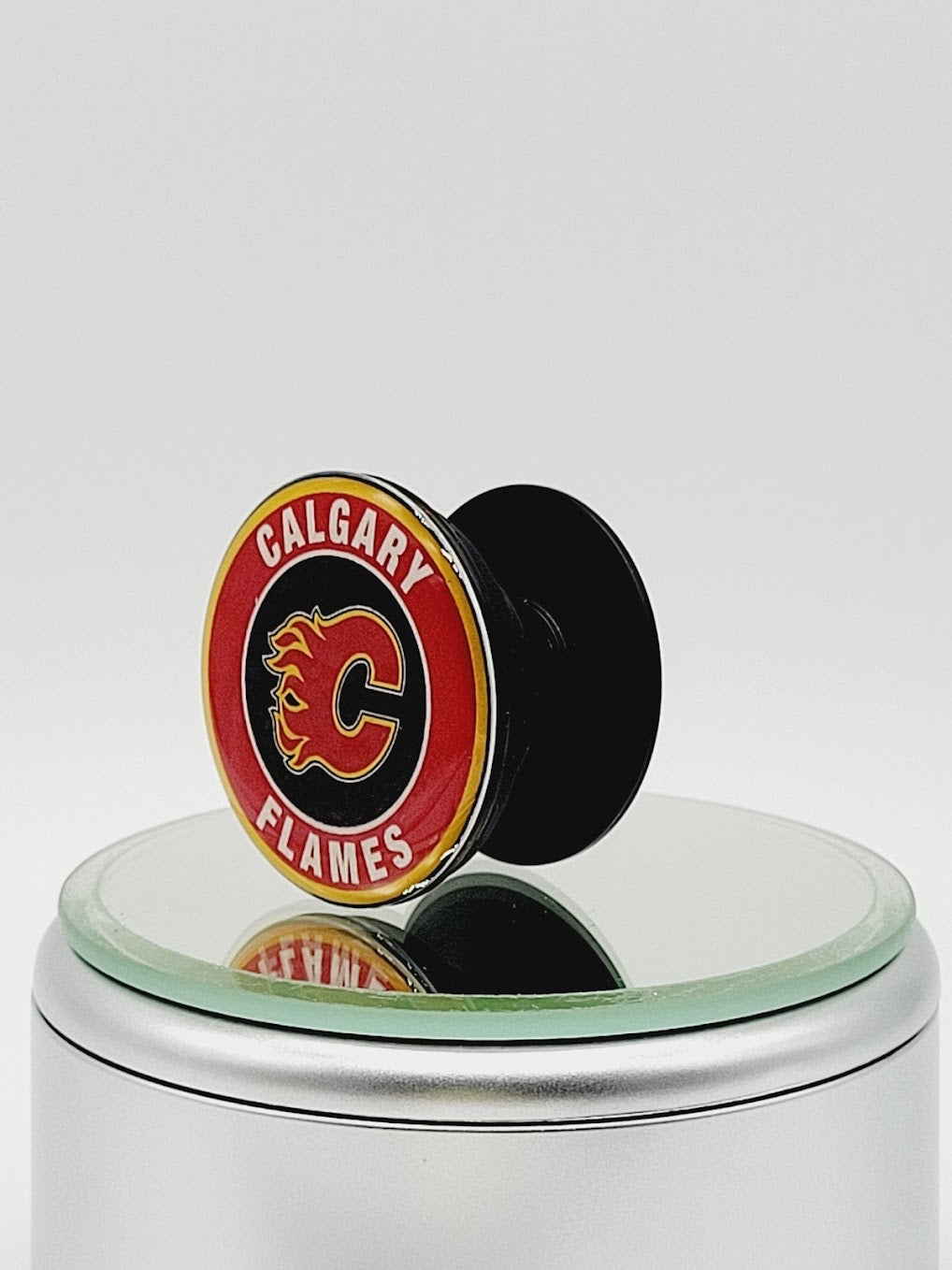 Custom NHL Phone Grip or Badge Reel with Epoxy Overlay: Pick Your Team Pick  Your Base: Style Set 4