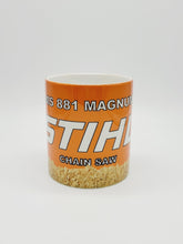 Load image into Gallery viewer, 11oz/15oz Ceramic STIHL Magnum Chainsaw Ceramic Coffee Mug
