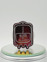 Load image into Gallery viewer, Color Shift Blood Bag Badge Reel: Medical Blood Bag Retractable Badge Reel
