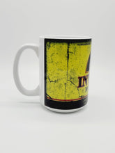Load image into Gallery viewer, 11oz/15oz Dirty &quot;Invader&quot; Motor Oil Can Coffee Mug: Vintage Oil Can Replica Coffee Mug
