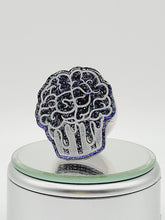 Load image into Gallery viewer, Gothic Purple Prism Brain Cupcakes: Goth Purple Epoxy Cupcake Phone Holder and Tablet Stand
