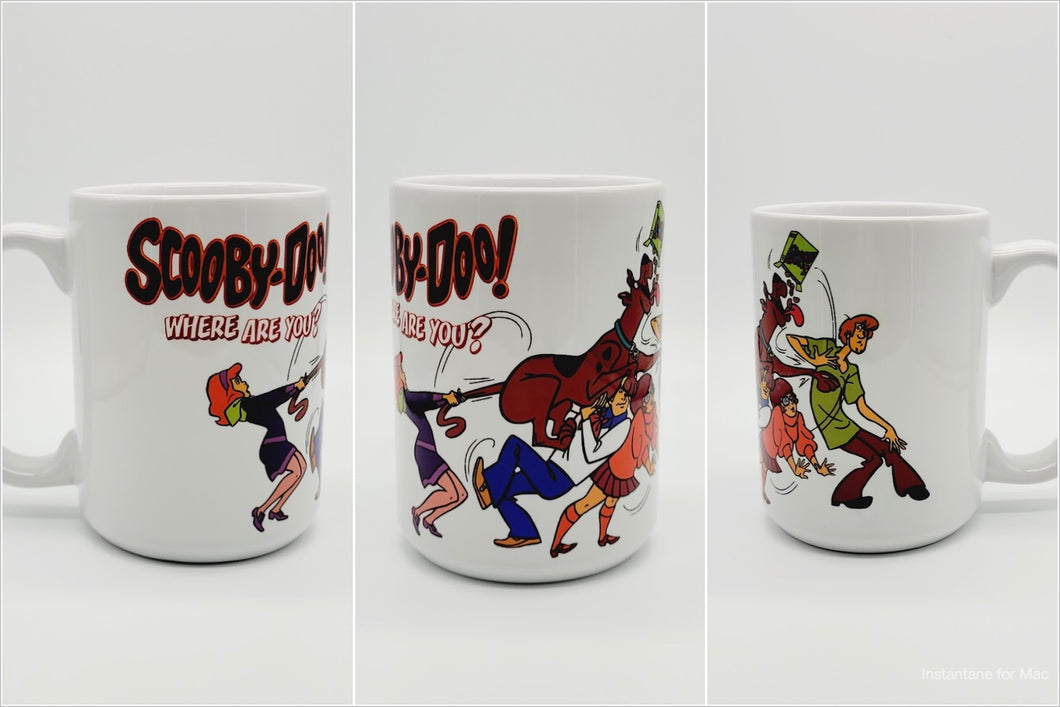 11oz/15oz Scooby Doo Where Are You Coffee Mug: Ceramic Scooby-Doo Coffee Cup
