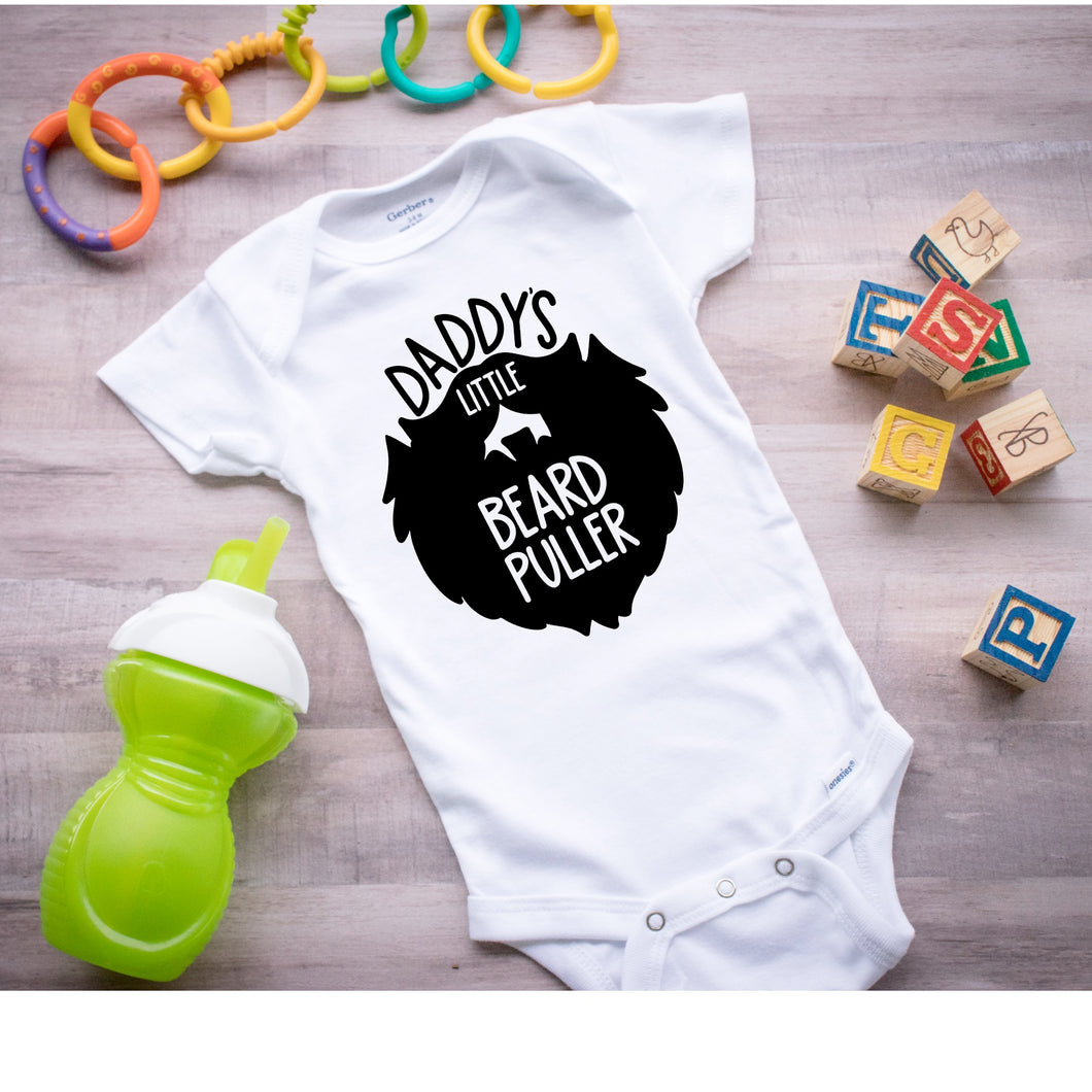Daddy's Little Beard Puller: Cute and Funny Gerber Cotton Onesies