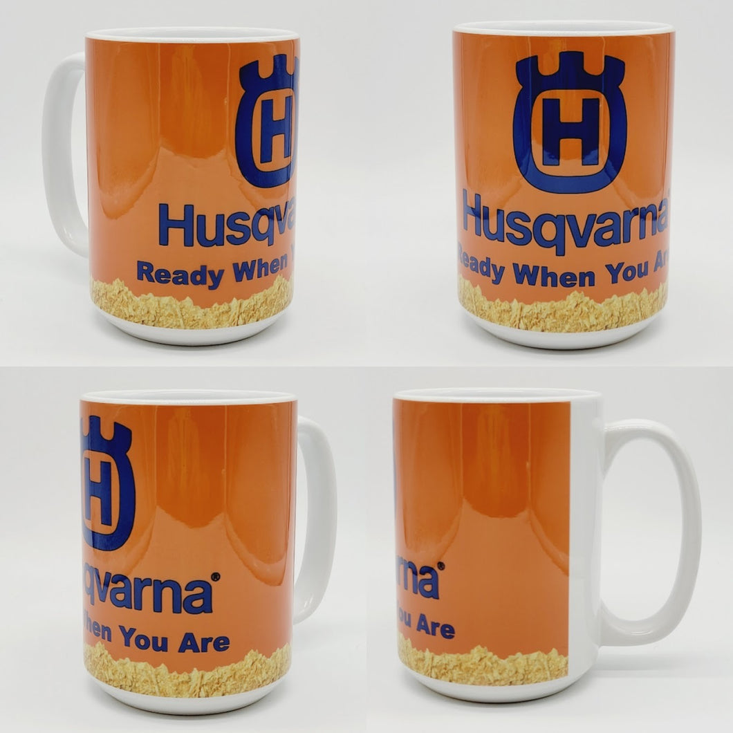 11oz/15oz Ceramic Husqvarna Chainsaw Ceramic Coffee Mug