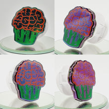 Load image into Gallery viewer, Gothic Brain Cupcakes: Goth Epoxy Cupcake Phone Holder and Tablet Stand
