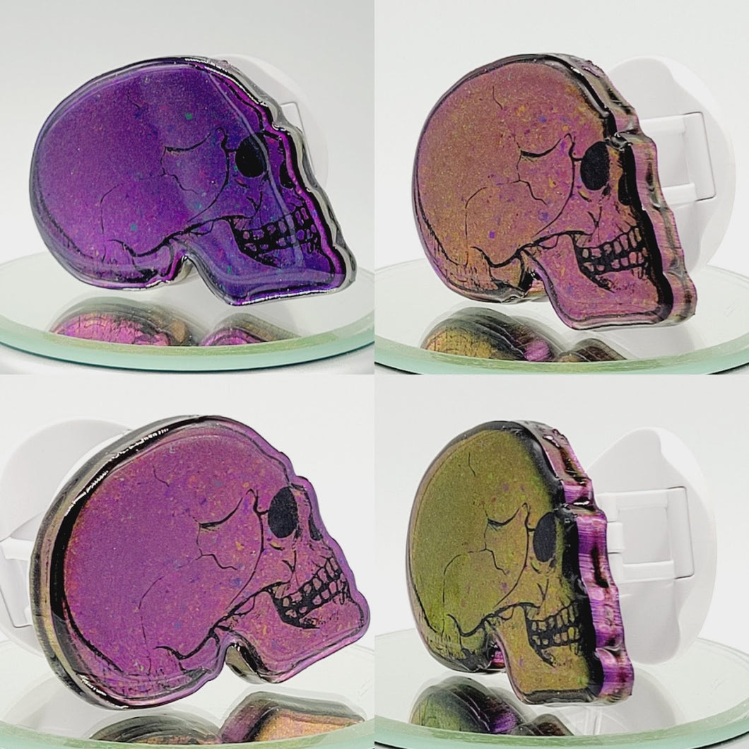 Gothic Skull Phone Grip: Color Shift Phone Grip