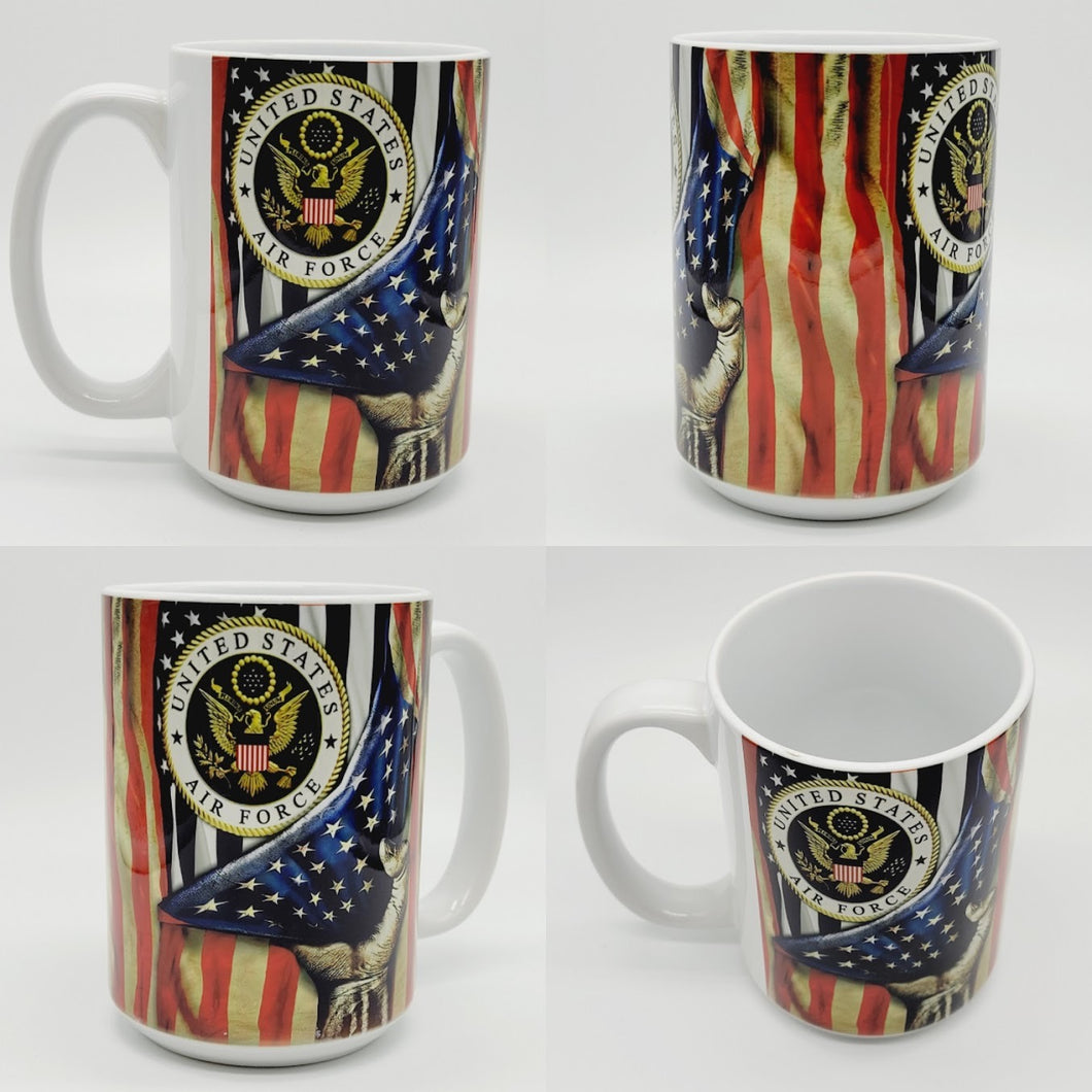 Air Force Ceramic Coffee Mug: United States Air Force Military Coffee Cup
