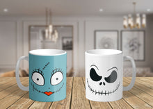 Load image into Gallery viewer, 11oz/15oz The Nightmare Before Christmas Coffee Mug: Jack Skeleton and Sally Coffee Cup

