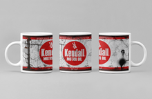 Load image into Gallery viewer, 11oz/15oz Dirty &quot;Kendall&quot; Motor Oil Can Coffee Mug: Vintage Oil Can Replica Coffee Mug
