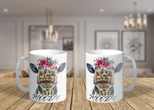 Load image into Gallery viewer, Moody 11oz/15oz Coffee Mug: Funny Cow Coffee Cup
