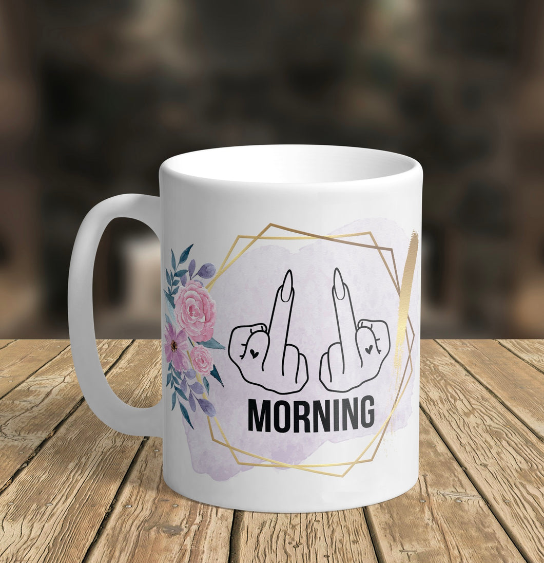 11oz/15oz Morning Coffee Mug: Funny Adult Morning Coffee Cup