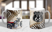 Load image into Gallery viewer, 11oz/15oz Ceramic Retro &quot;Rt 66&quot; Classic Automotive Coffee Cup
