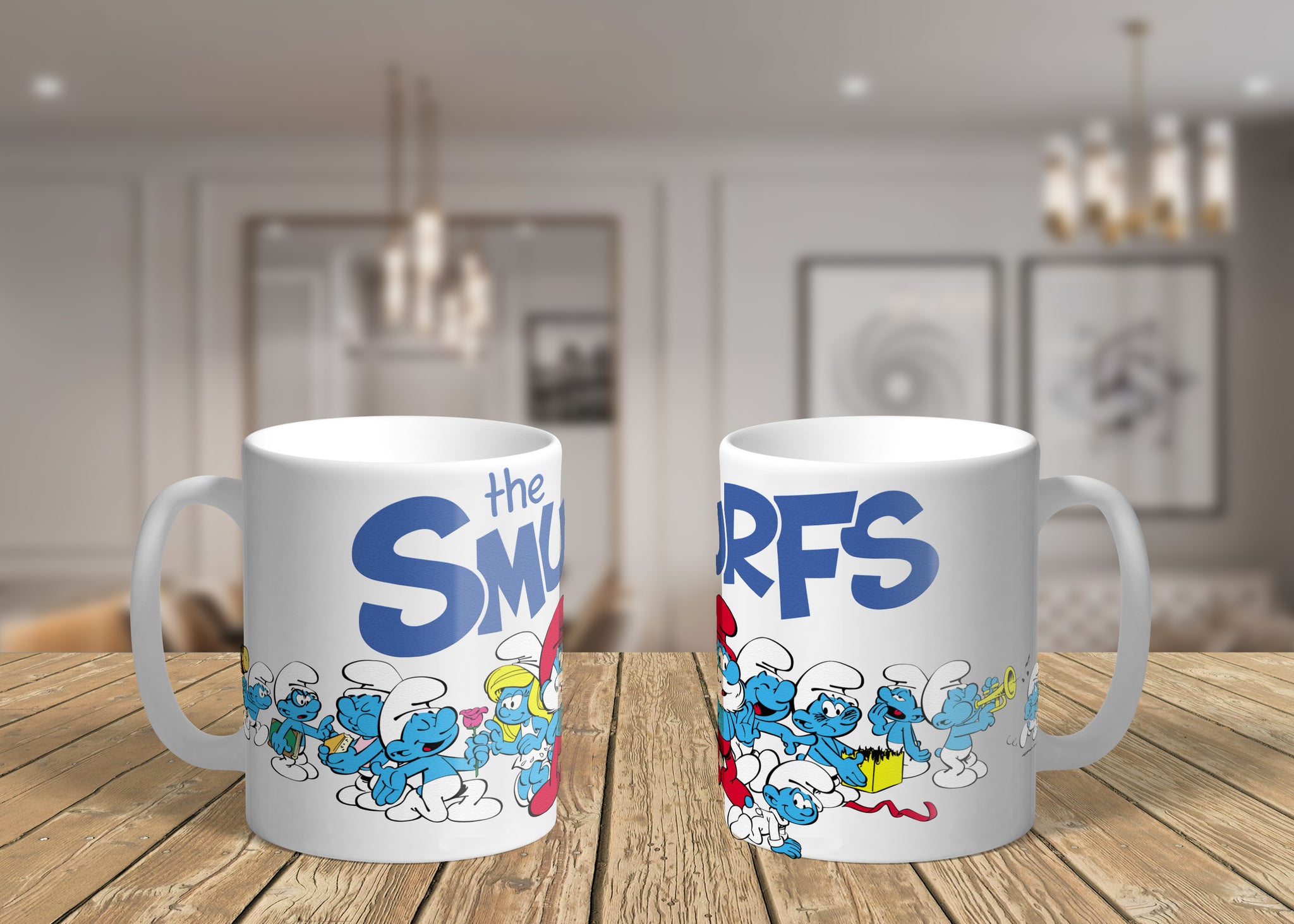 11oz/15oz The Smurfs Vintage 80's Cartoon Coffee Mug: Classic Cartoon – AJF  Creations Co
