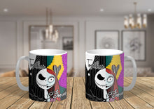 Load image into Gallery viewer, 11oz/15oz The Nightmare Before Christmas Coffee Mug: Jack Skeleton and Sally Together Forever Cup
