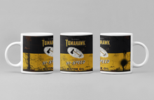 Load image into Gallery viewer, 11oz/15oz Dirty &quot;Tomahawk&quot; Motor Oil Can Coffee Mug: Vintage Oil Can Replica Coffee Mug
