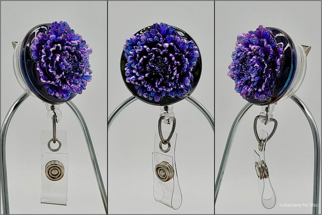 Retractable Flower Badge Reel