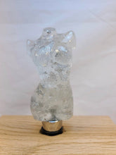 Load image into Gallery viewer, Epoxy Goddess Wine Stopper with Silver Flake
