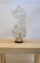 Load image into Gallery viewer, Epoxy Goddess Wine Stopper with Silver Flake
