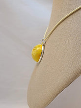 Load image into Gallery viewer, Yellow Epoxy Pendant on 18&quot; Cord
