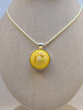 Load image into Gallery viewer, Yellow Epoxy Pendant on 18&quot; Cord
