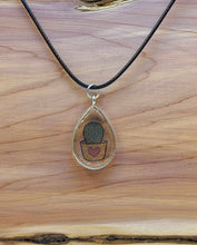 Load image into Gallery viewer, Epoxy Succulent Teardrop Pendant
