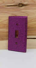 Load image into Gallery viewer, Handcrafted Amethyst Glitter Switch Plate Cover
