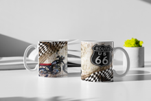 Load image into Gallery viewer, 11oz/15oz Ceramic Retro &quot;Rt 66&quot; Classic Automotive Coffee Cup
