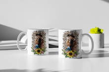 Load image into Gallery viewer, 11oz/15oz Beth Dutton with Sunflower Yellowstone Coffee Mug: Yellowstone Sunflower Coffee Cup
